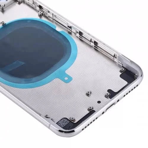 Rear Housing with Small Parts for iPhone X-Silver Rear Housing with Small Parts for iPhone X-Silver
